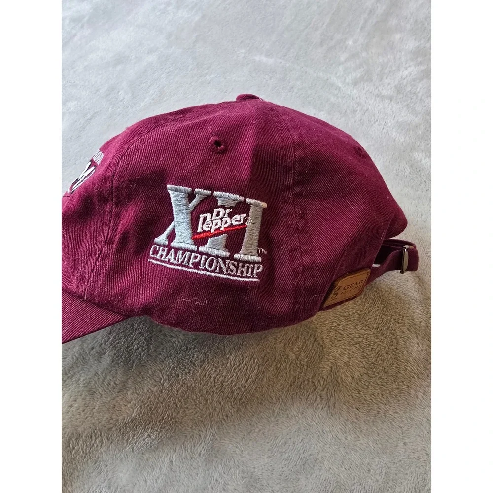 Vintage Oklahoma Sooners Hat Cap Strapback 2002 Big 12 Football Championship Y2K